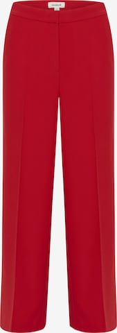 SOAKED IN LUXURY - Calças com vincos 'Cewtona' em vermelho: frente