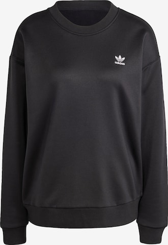 ADIDAS ORIGINALSSweater majica 'Trefoil Loose Crew' - crna boja: prednji dio