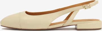 Ballerines à lanières Kazar en beige : devant