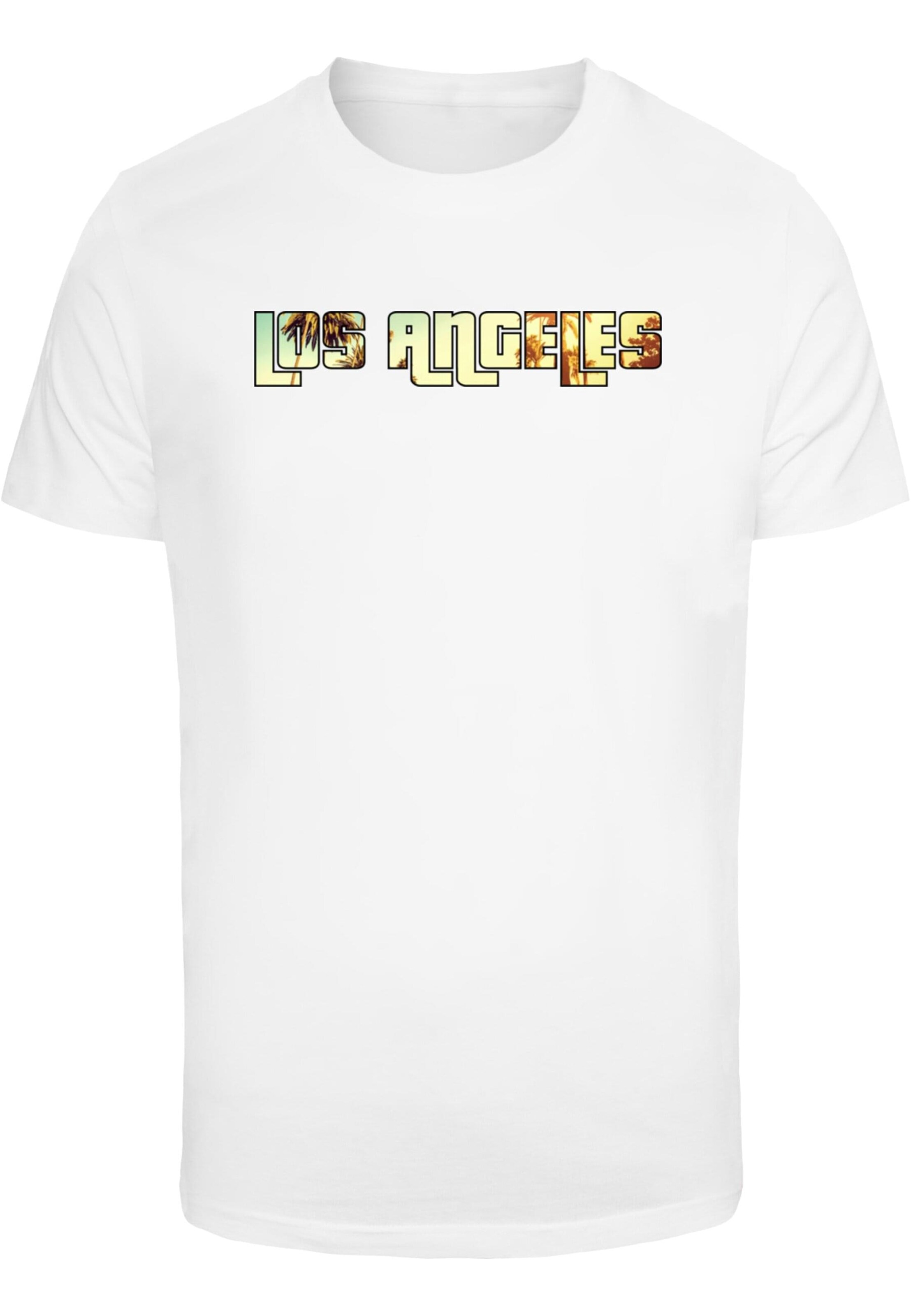 Merchcode Shirt 'Grand Los Angeles' in Wit: voorkant