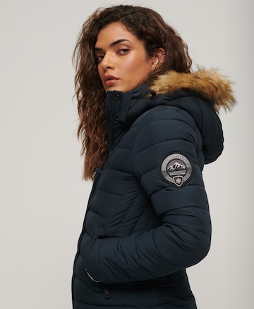 Superdry Winter Coat 'Fuji' in Blue