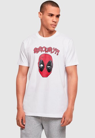 ABSOLUTE CULT Shirt 'Deadpool - Seriously' in Wit: voorkant