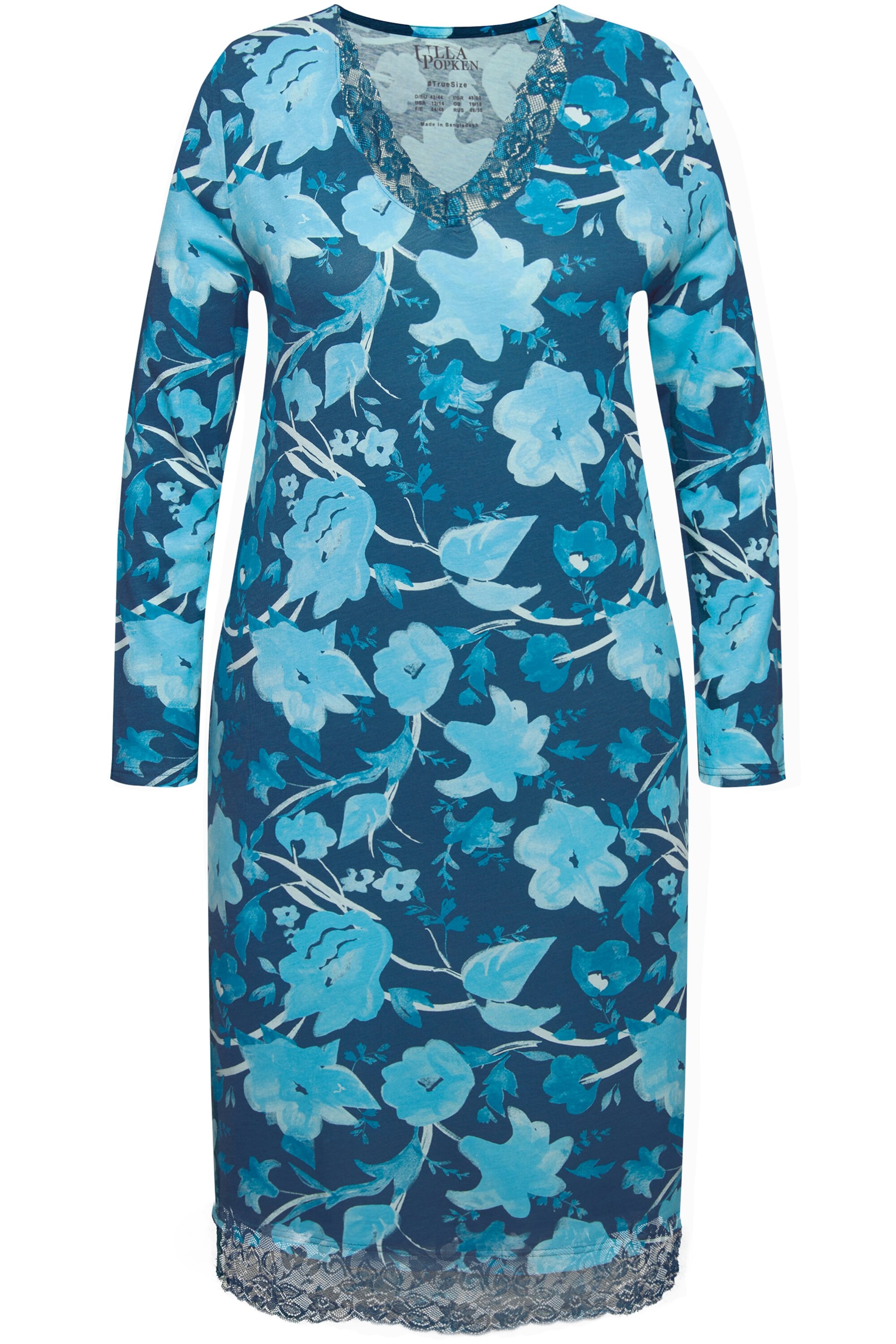 Ulla Popken Nightgown in Blue: front