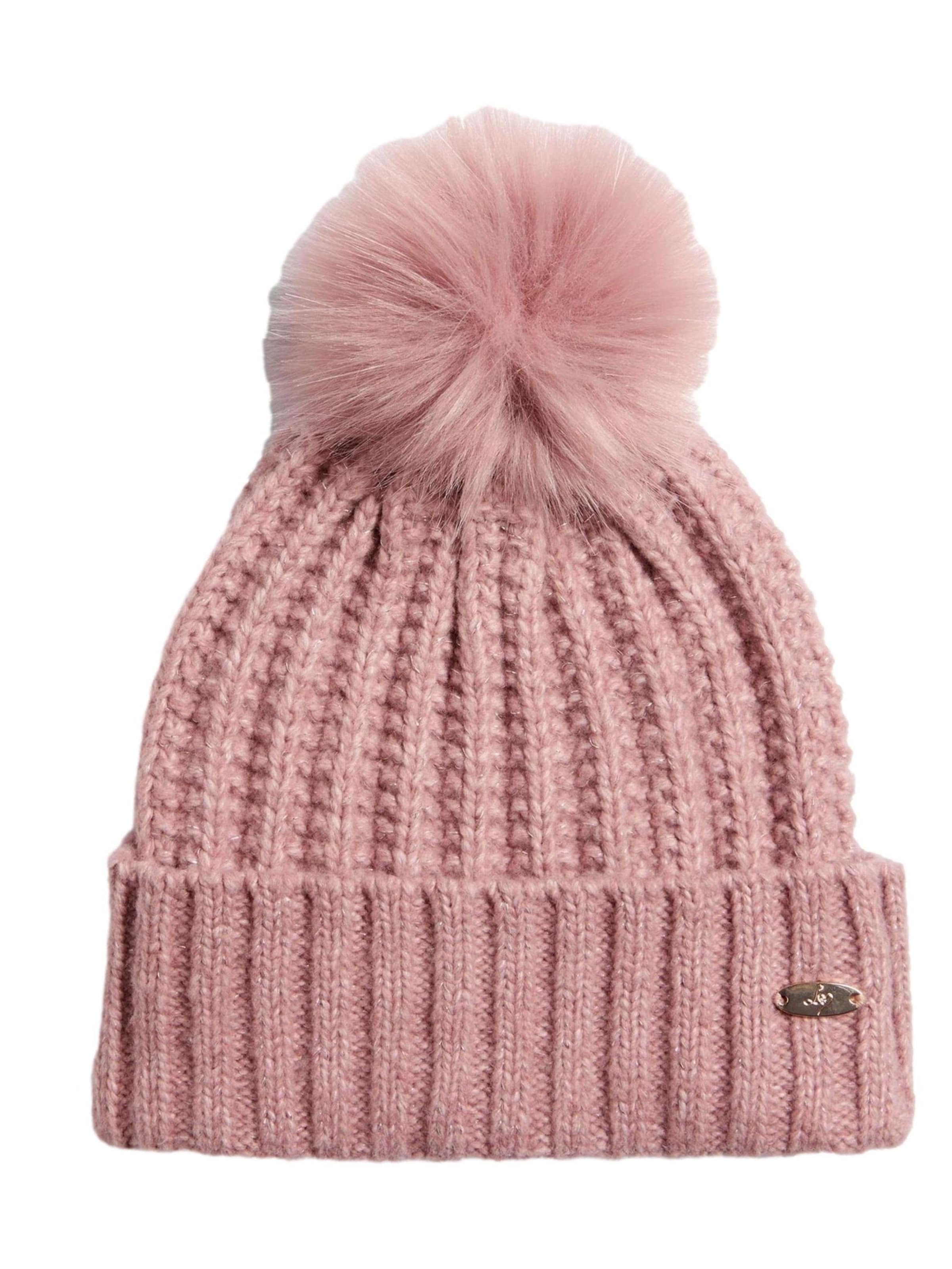 Lipsy Czapka w kolorze różowy: przód