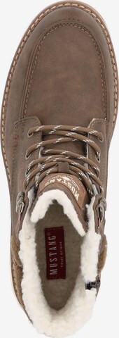 MUSTANG Lace-Up Boots '4193601' in Brown