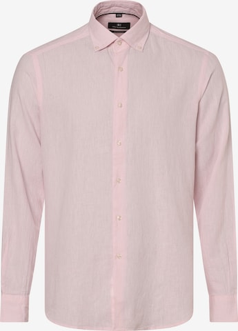 Coupe regular Chemise Nils Sundström en rose : devant