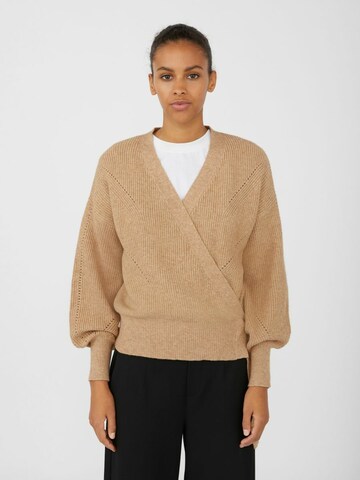 OBJECT Knit Cardigan 'Kila' in Brown: front