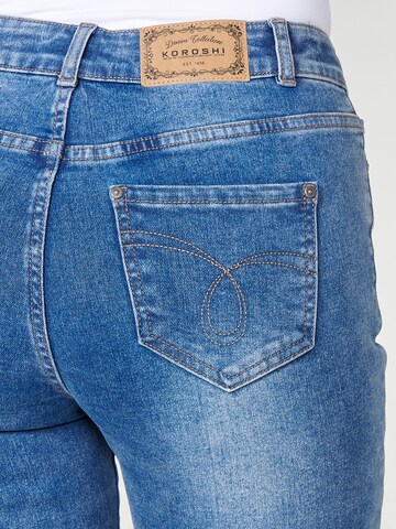 KOROSHI - Slimfit Calças de ganga em azul