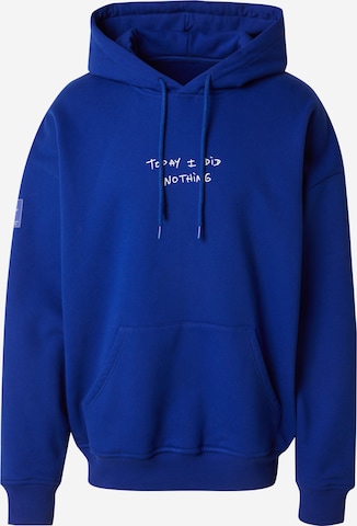 zils Today I did nothing Sportisks džemperis: no priekšpuses