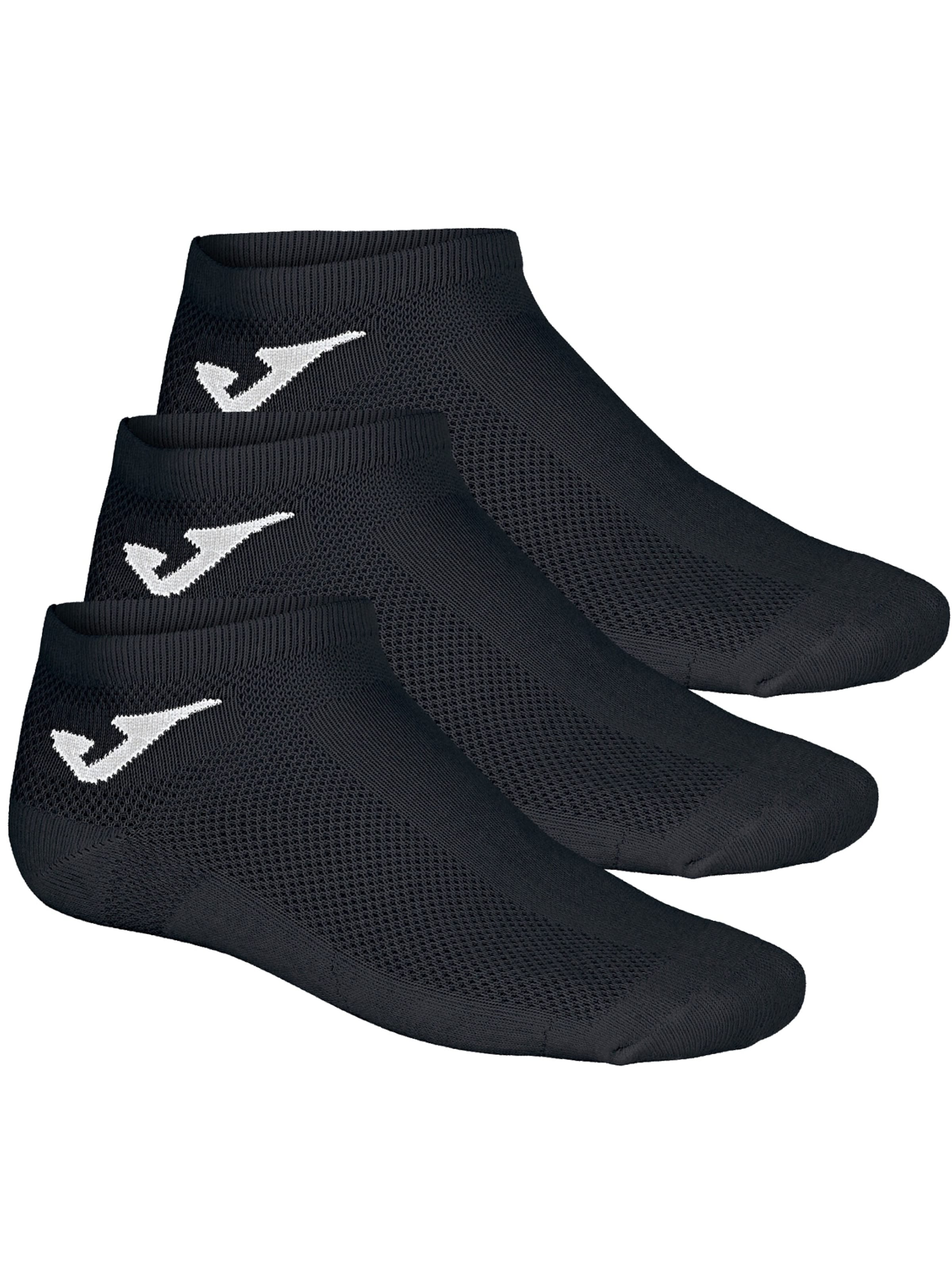 JOMA Socks 'Joma Invisible 3PPK Socks' in Black: front