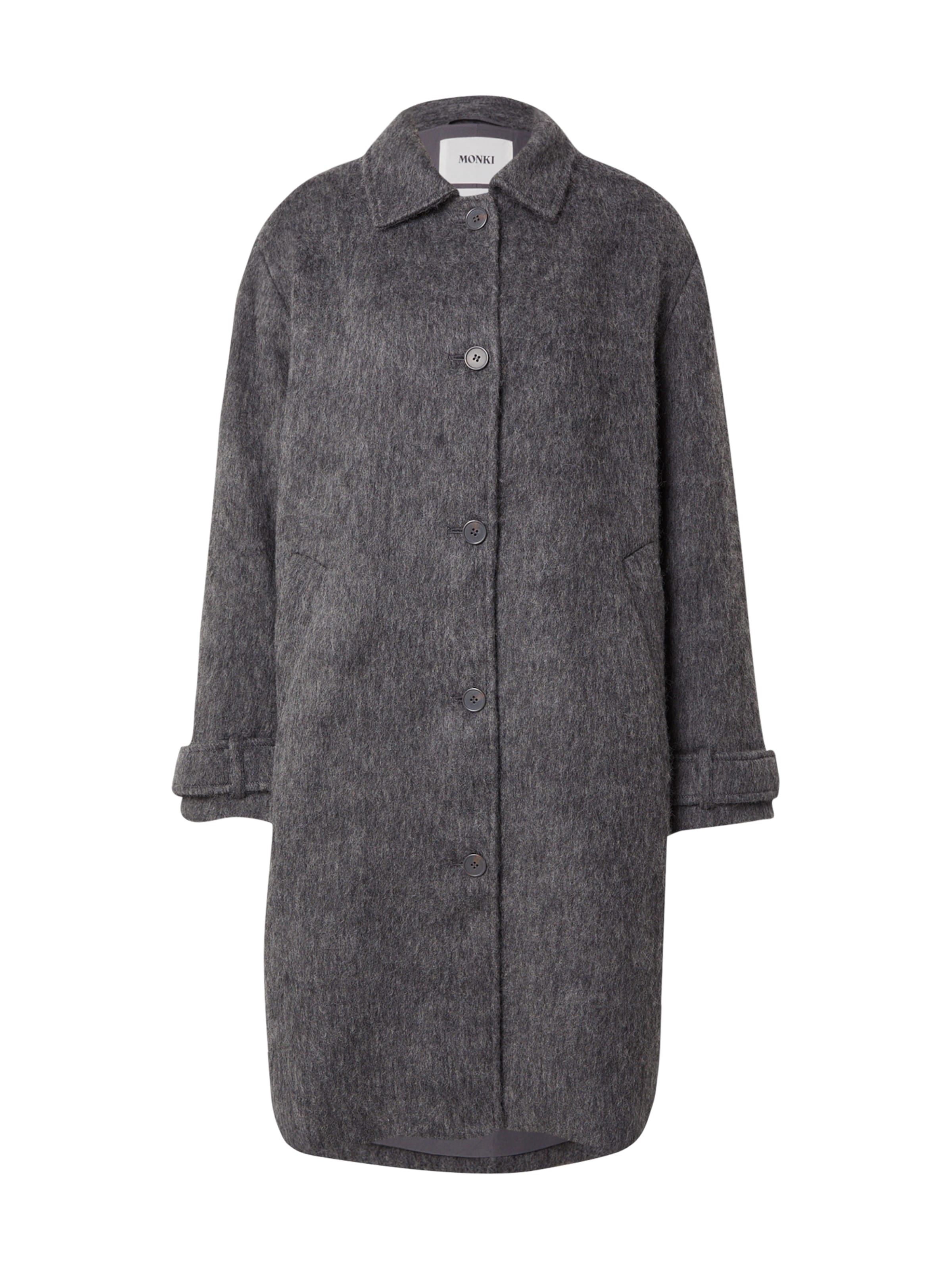 Monki Mantel in Grau: Vorderseite