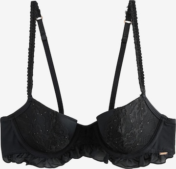 juoda Lipsy Marškinėliai Liemenėlė: priekis