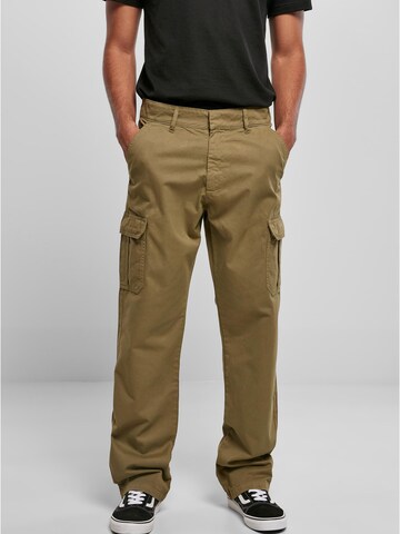 Regular Pantalon cargo Urban Classics en vert : devant