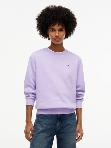 Tommy Jeans Μπλούζα φούτερ σε λιλά: μπροστά
