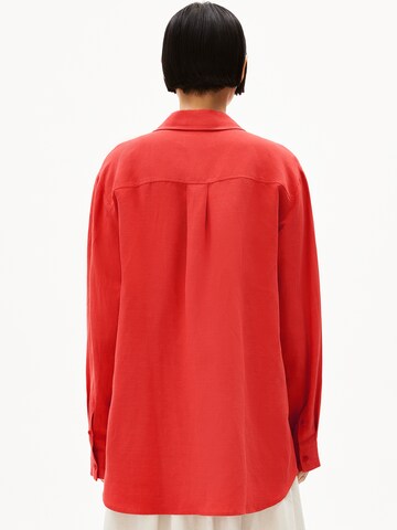 ARMEDANGELS Blouse 'Maalgaa Lino' in Orange