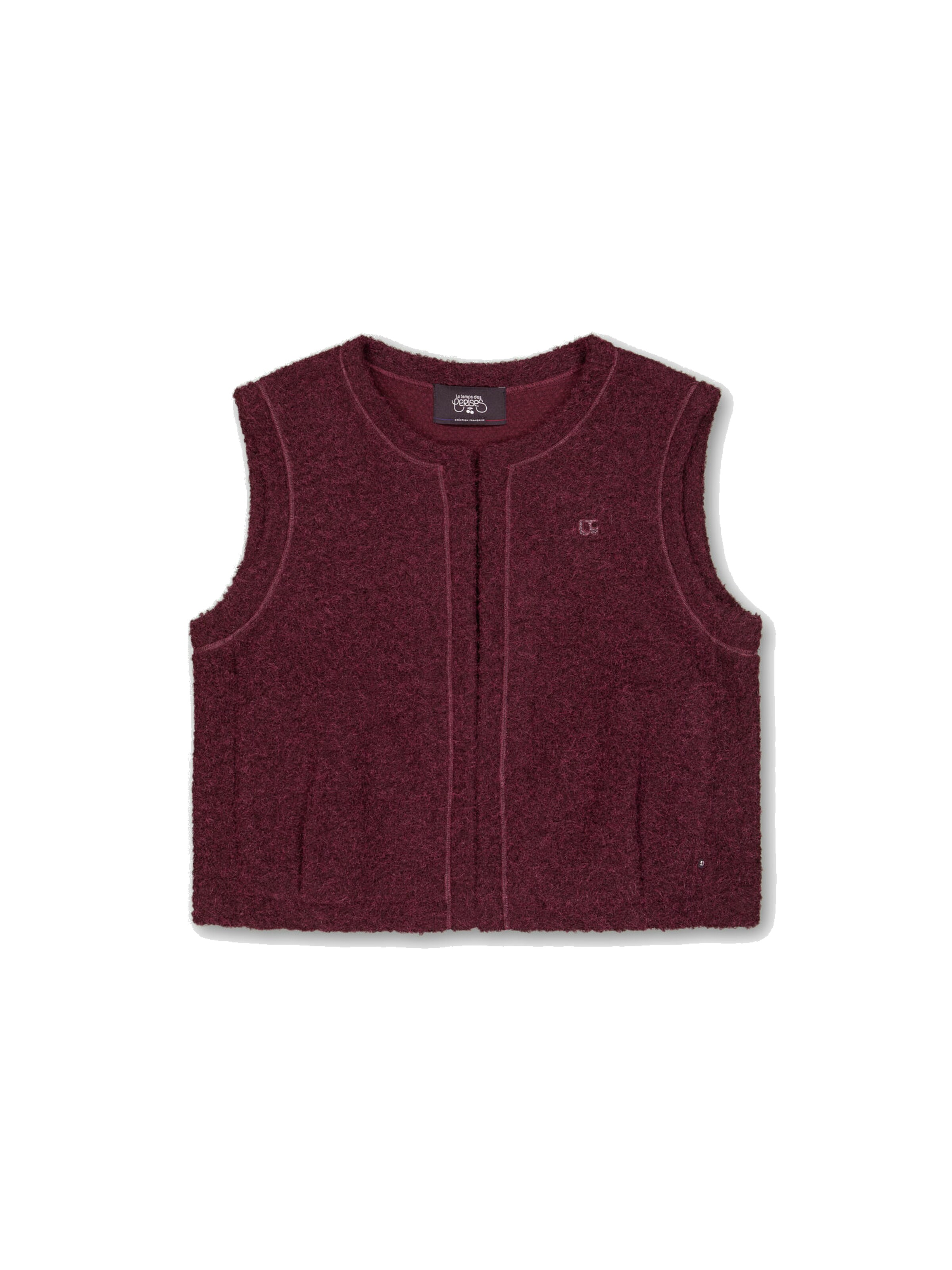 Gilet 'BADIS' Le Temps Des Cerises en rouge : devant