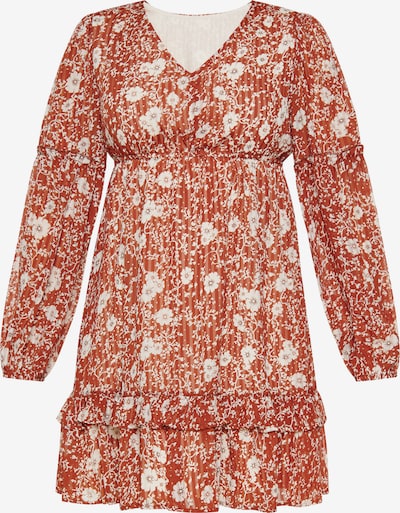 FELIPA Mekko 'Festival' värissä ruskea / valkoinen, Tuotenäkymä