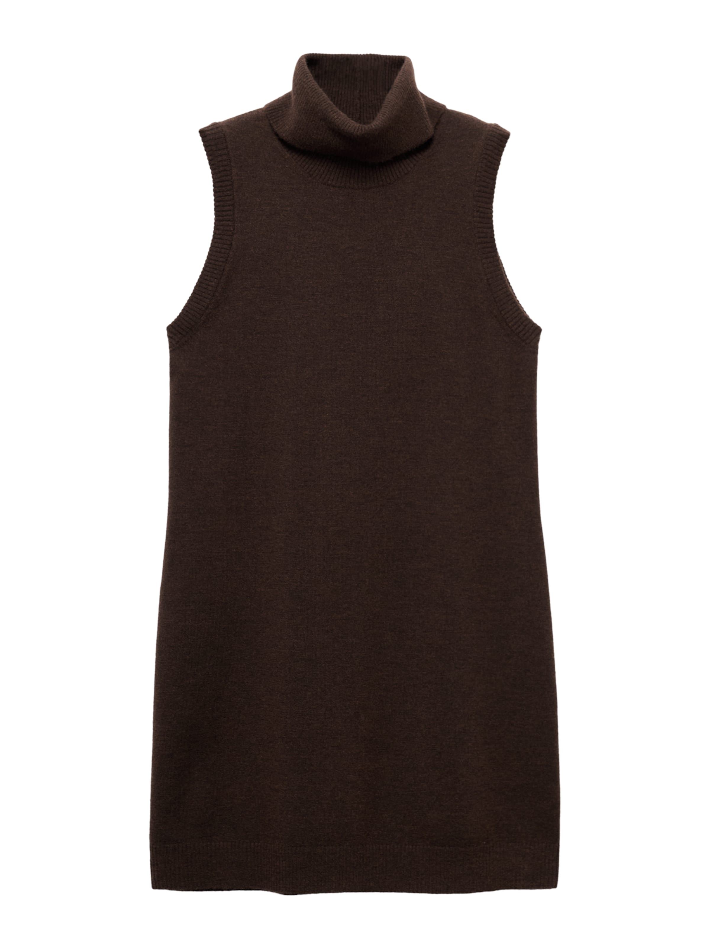 MANGO Плетена рокля 'NEKKE' в кафяво: отпред