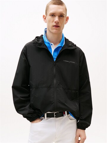 Tommy Jeans Between-season jacket 'Chicago' in Black: front