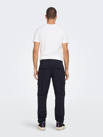 Only & Sons Regular Cargohose in Blau