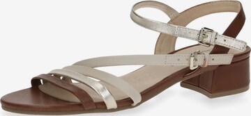 CAPRICE Strap Sandals in Beige: front