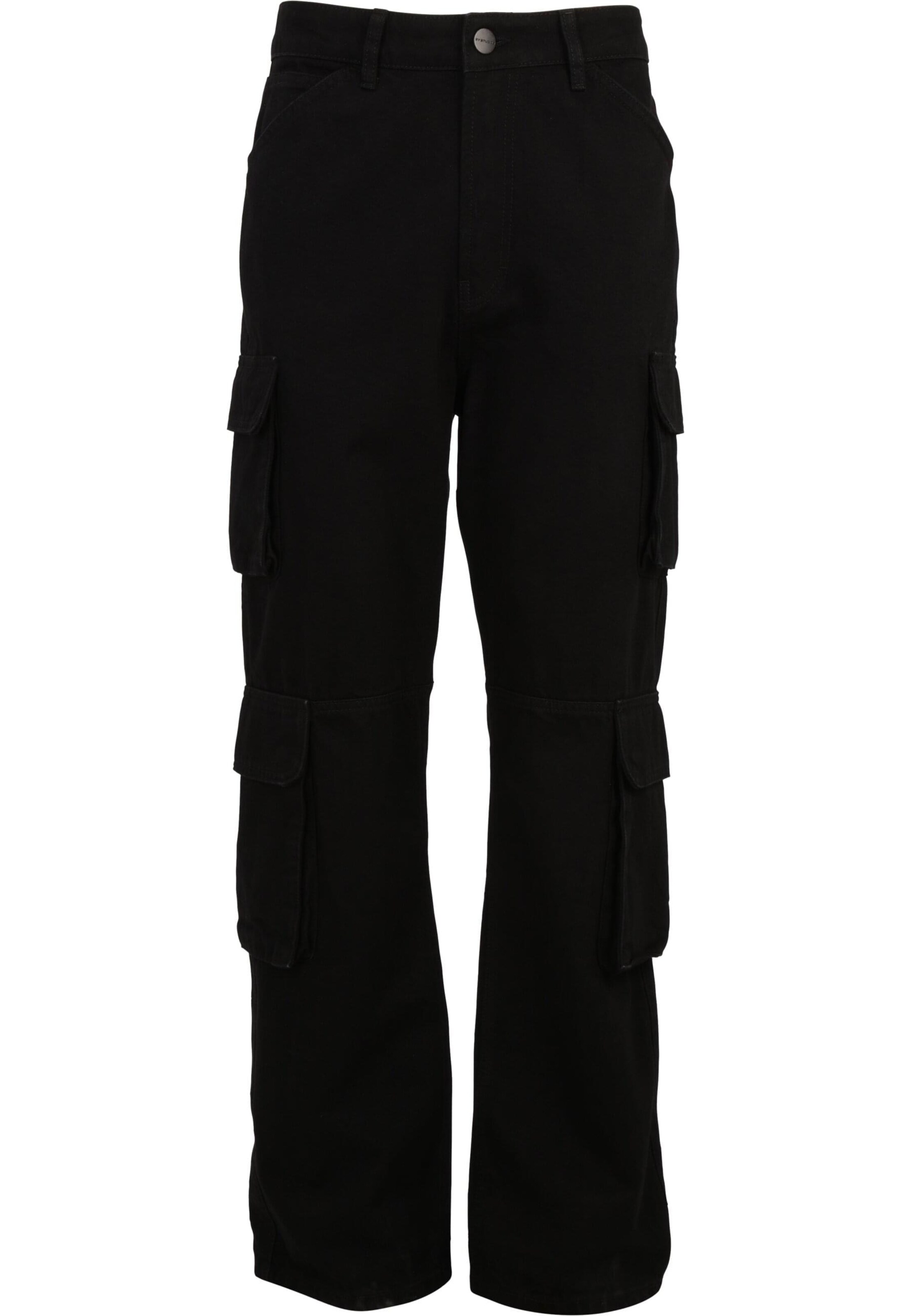 Jeans cargo 'Aidan' di 2Y Studios in nero: frontale