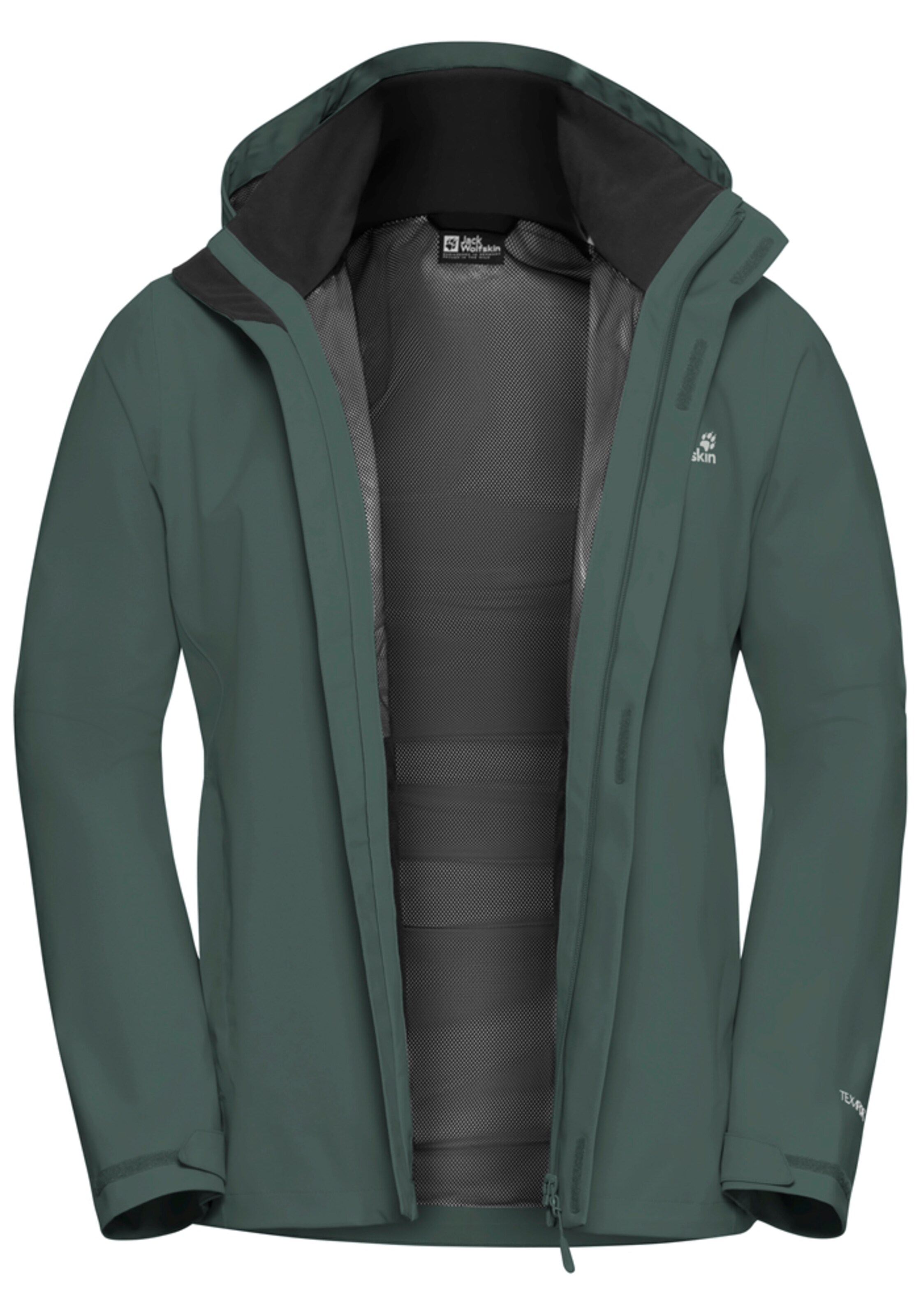 JACK WOLFSKIN Outdoor jacket in Green: front