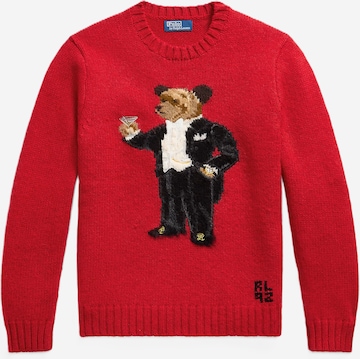 raudona Polo Ralph Lauren Megztinis: priekis