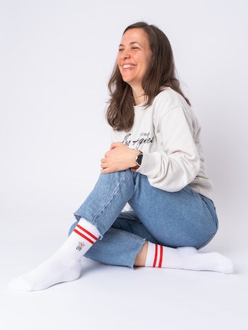 Occulto Socks ''Mom'' in White