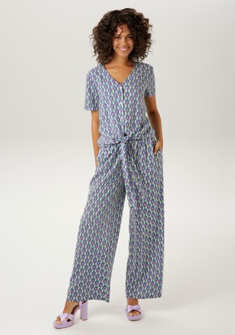 Aniston CASUAL Wide leg Pants in Blue