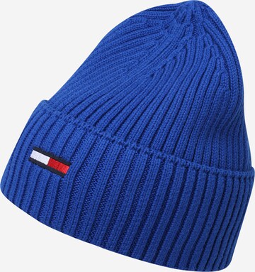 Bonnet Tommy Jeans en bleu : devant