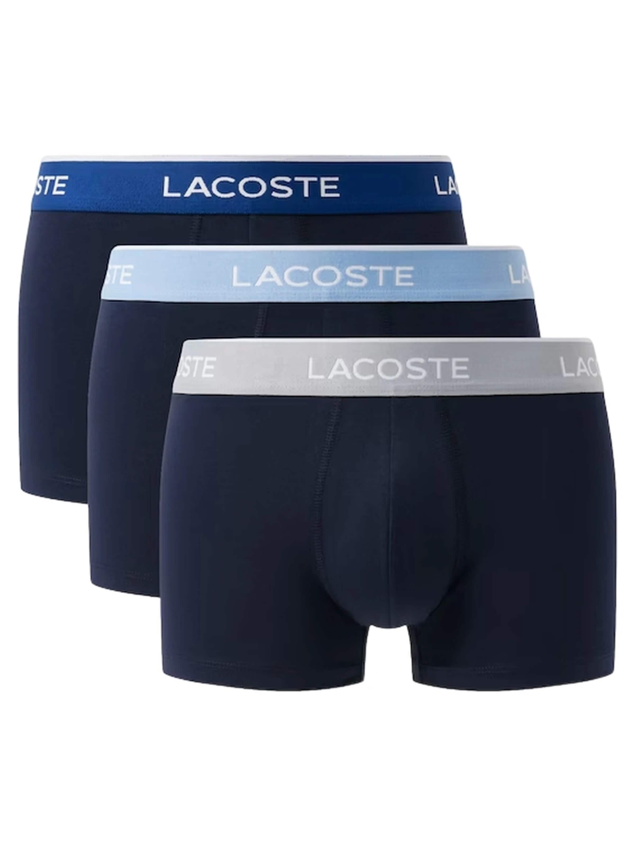 LACOSTE - Calzoncillo boxer en azul: frente