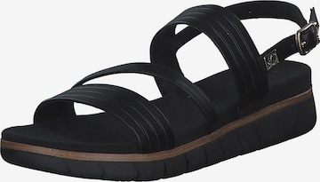 Sandalo con cinturino di s.Oliver in nero: frontale
