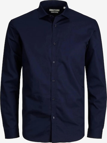 JACK & JONES Button Up Shirt '12201905' in Blue: front