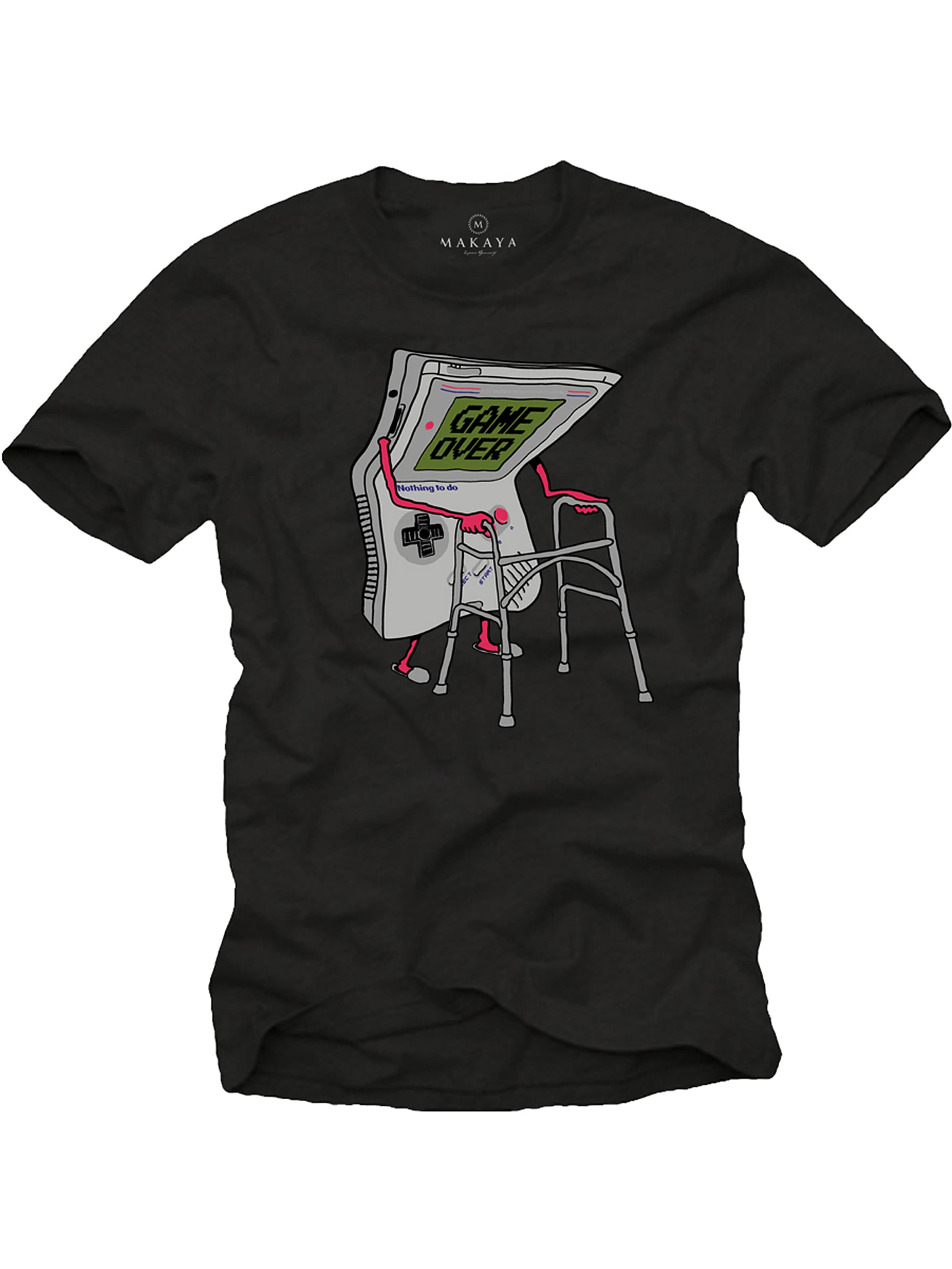 MAKAYA Shirt 'Nothing to do' in Black: front