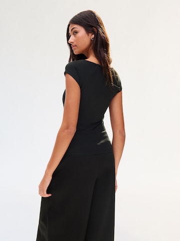 T-shirt Bershka en noir