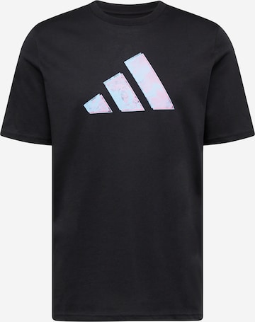 ADIDAS PERFORMANCE - Camisa funcionais em preto: frente