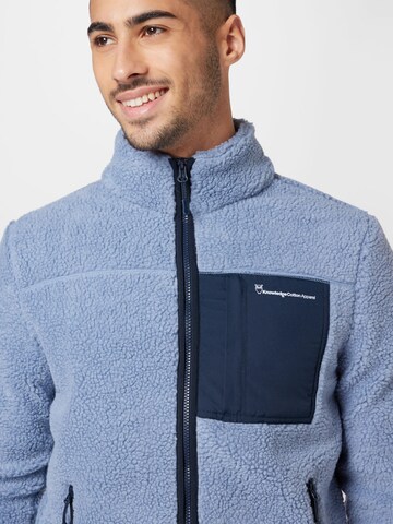 KnowledgeCotton Apparel Fleecejacke in Blau