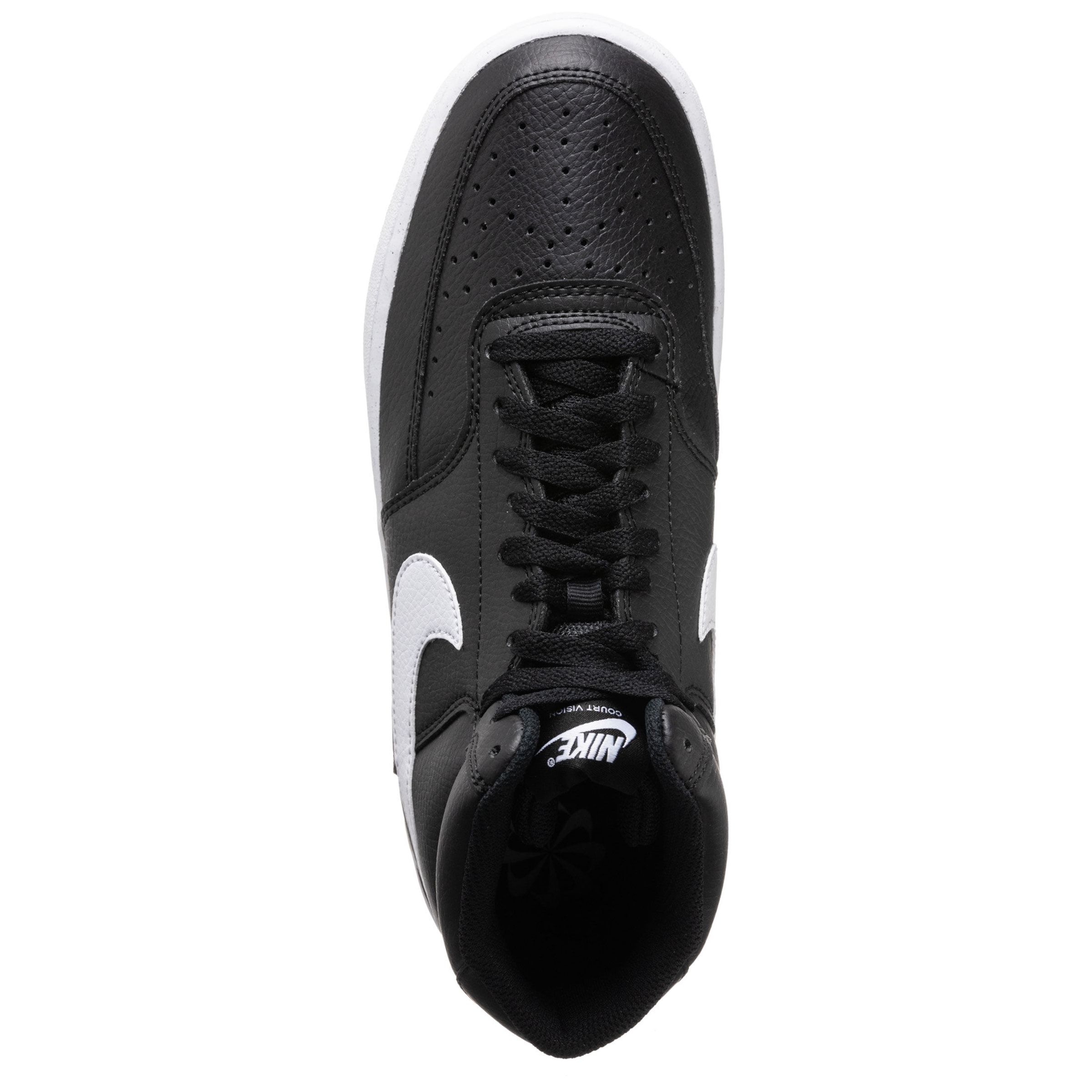 Nike Sportswear Σνίκερ ψηλό 'Court Vision Next Nature' σε μαύρο