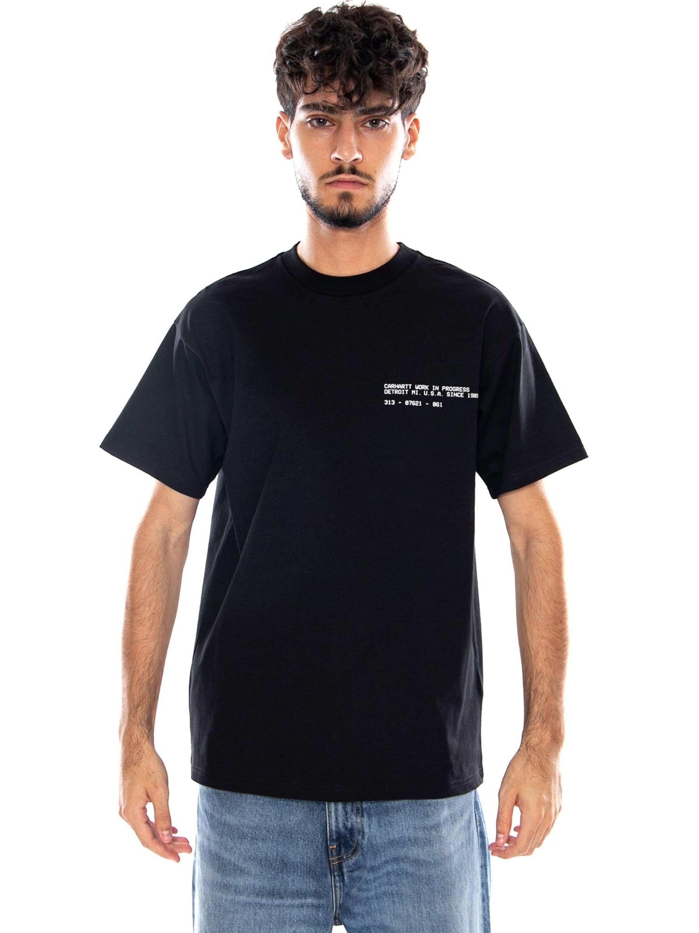 Carhartt WIP Koszulka 'S/S FEATHER PROGRESS T-SHIRT BLACK' w kolorze czarny