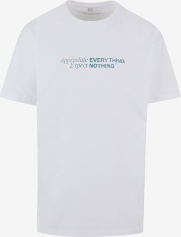 MT Upscale Shirt 'Appreciate Expect' in White: front