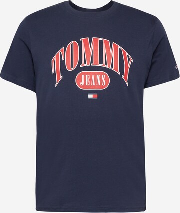 Tommy Jeans Tričko 'Regular Entry' – modrá: přední strana