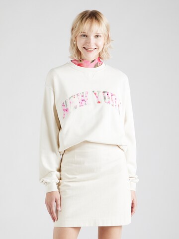 CATWALK JUNKIE Sweatshirt 'TULIPS' in Beige: voorkant