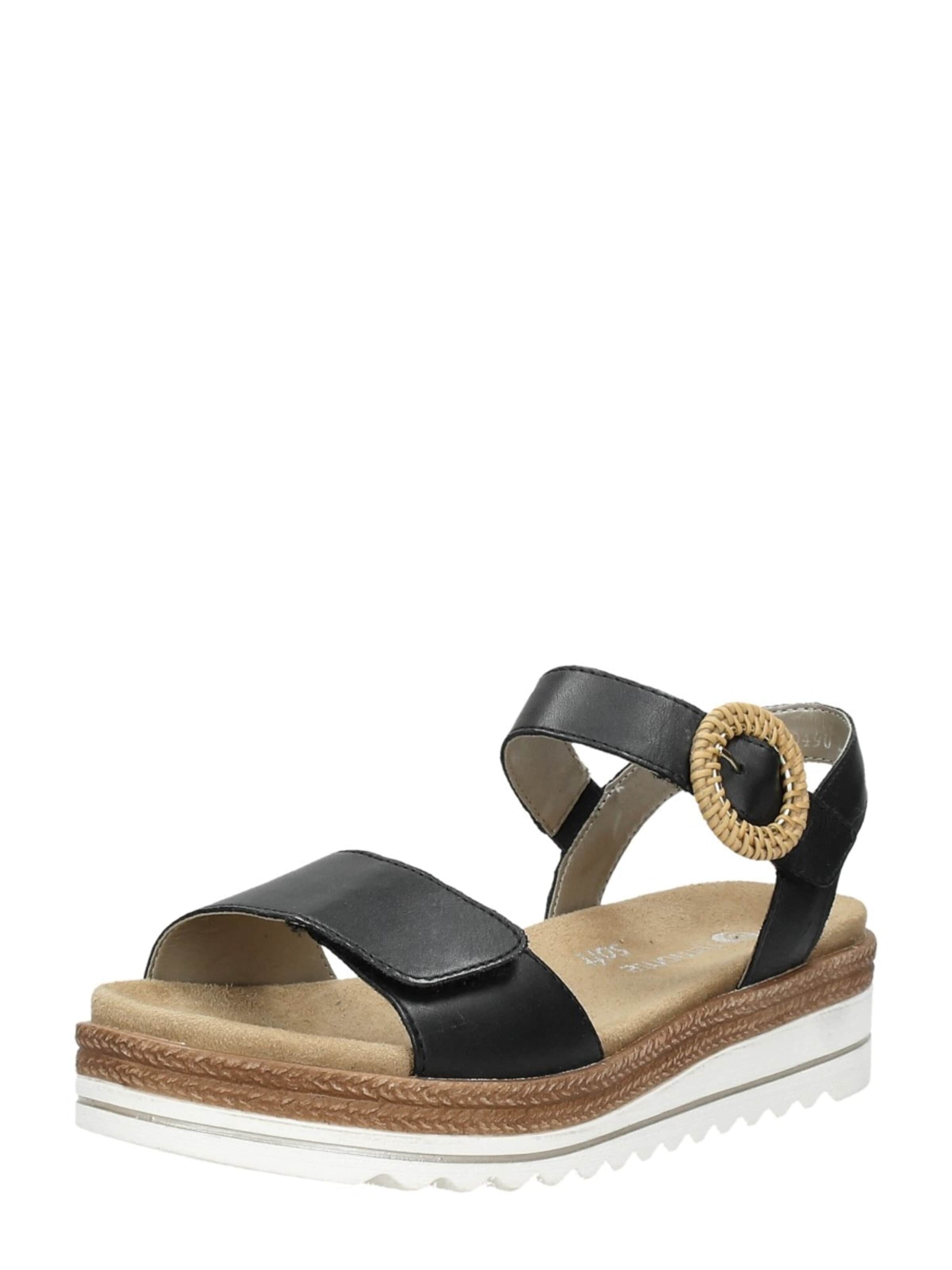 REMONTE Strap sandal in Black