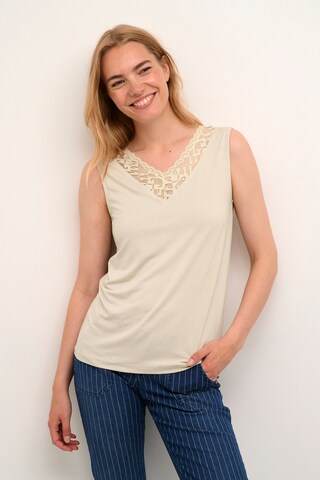 Cream Top 'Trulla' in Beige: front