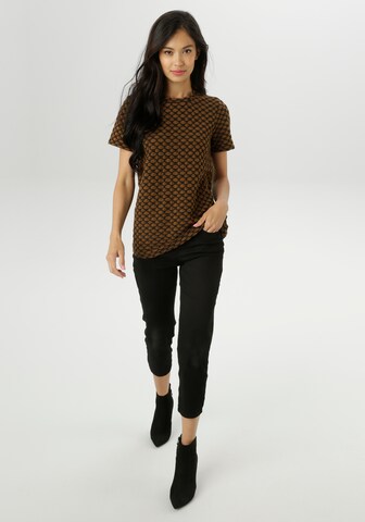 Aniston SELECTED Shirt in Brown