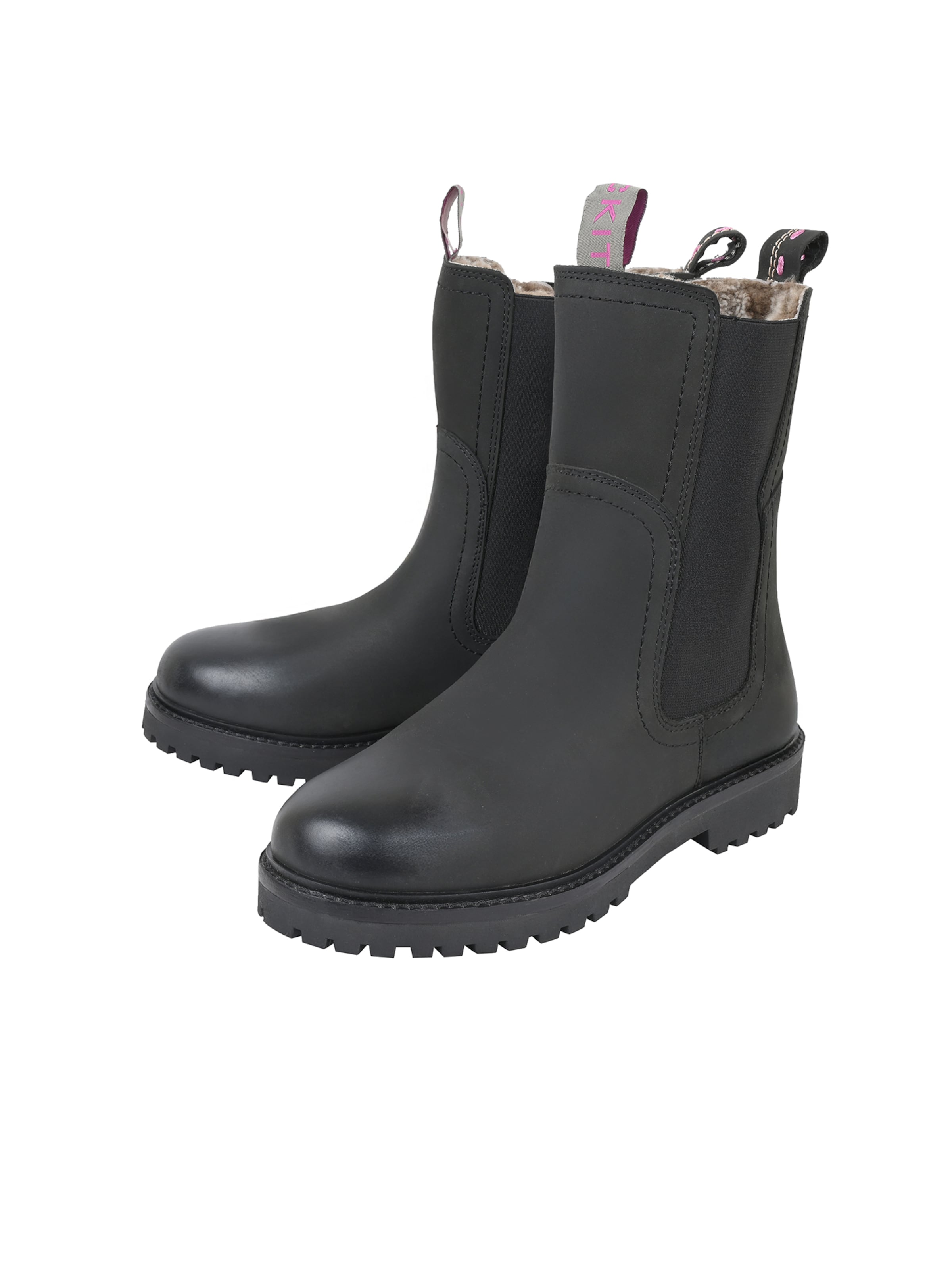 Crickit Chelsea boots ' SALTO ' in Zwart