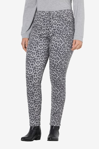 pilka Ulla Popken Siauras Džinsai 'Sarah': priekis