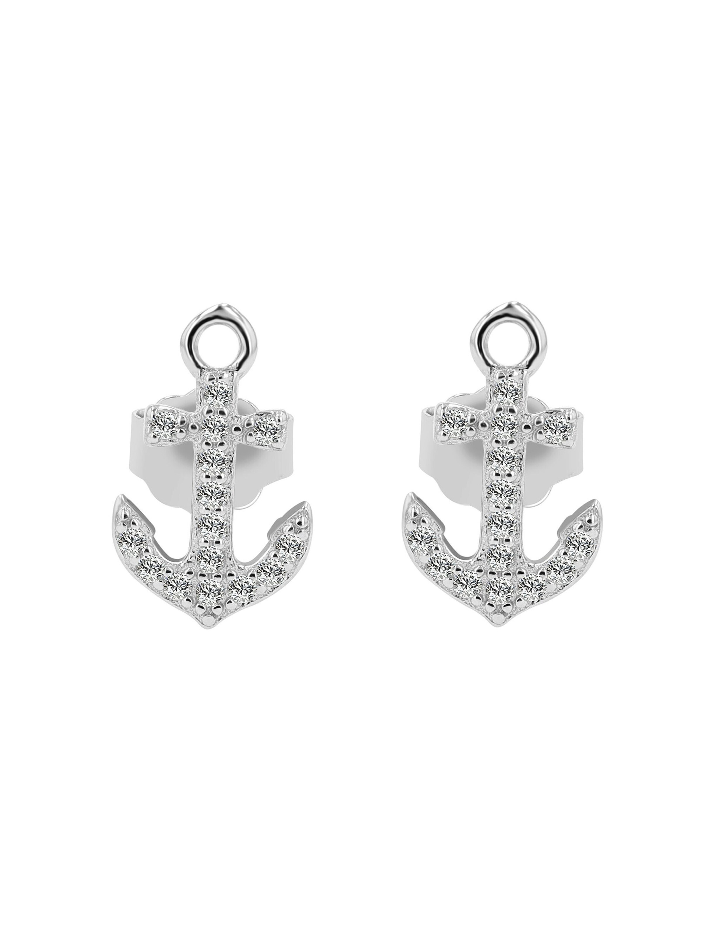 Akzent Earrings '"Aneirin" aus 925 Sterlingsilber, hautverträglich' in Silver: front