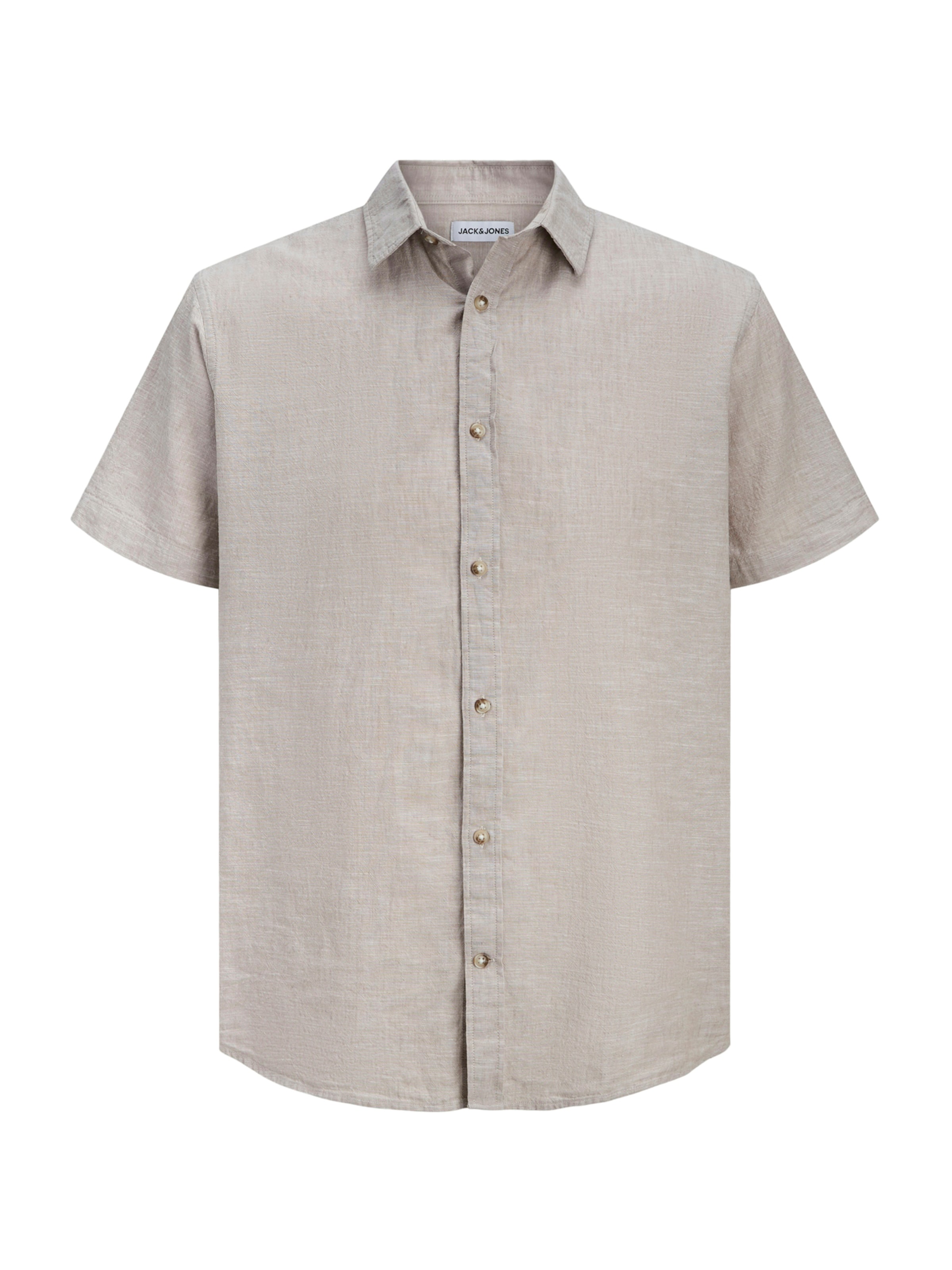 JACK & JONES Средняя посадка Рубашка 'JJESUMMER' в Серый: спереди